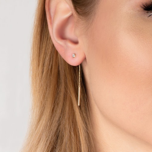 Kolczyki Savicki: złote, diamenty